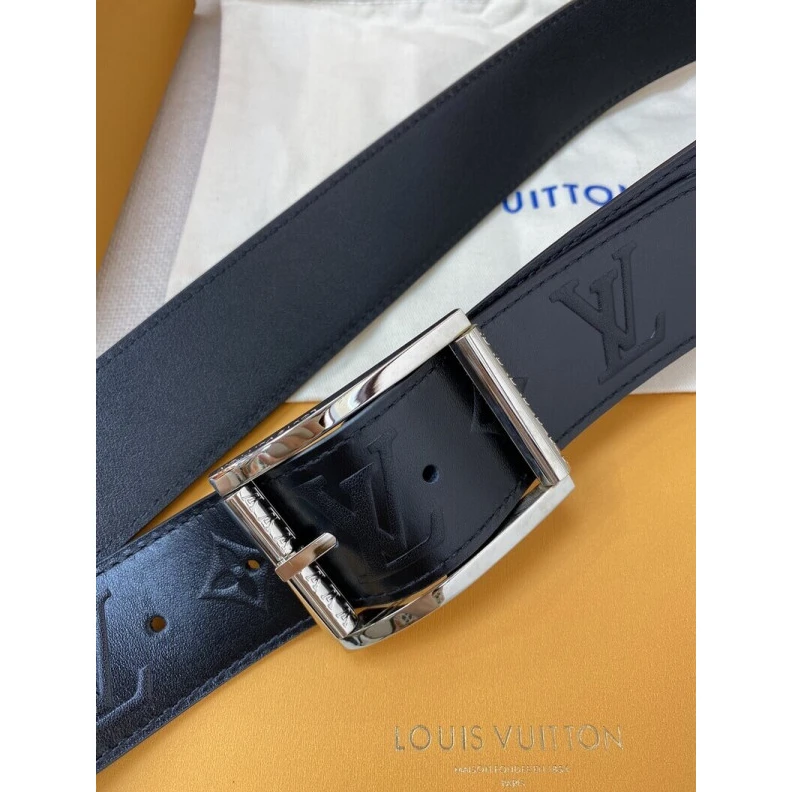 Replica bags lv Metal par Louis Vuitton Reverso 40mm Reversible Belt Black