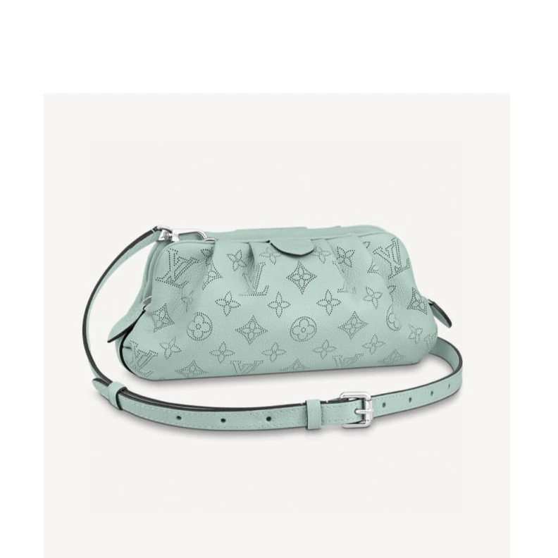 Zip closu Louis Vuitton Scala Mini Pouch Lagoon Green