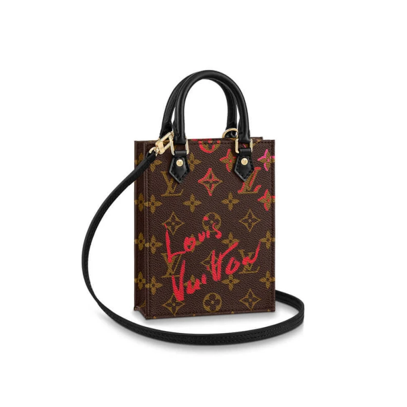 Goldcolor Louis Vuitton Signature Drawn Petit Sac Plat