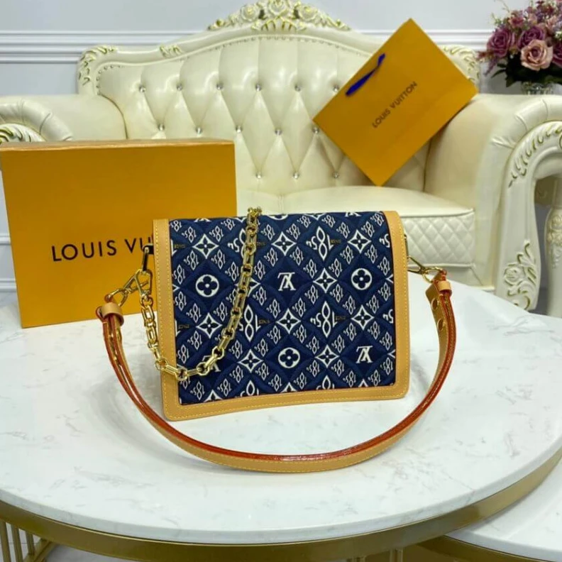 Replica bags Strap dro Louis Vuitton Since 1854 Dauphine MM