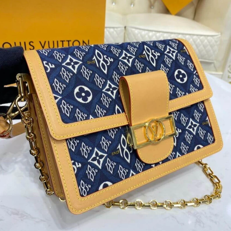 Replica bags Strap dro Louis Vuitton Since 1854 Dauphine MM