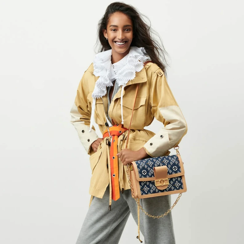 Replica bags Strap dro Louis Vuitton Since 1854 Dauphine MM
