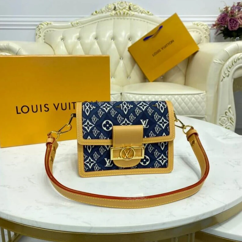 Replica bags lv Strap: Re Louis Vuitton Since 1854 Dauphine Mini