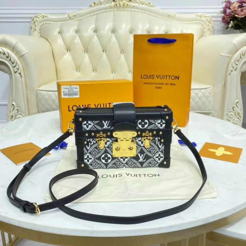 Mythick.ru Goldcolor Louis Vuitton Since 1854 Petite Malle Black