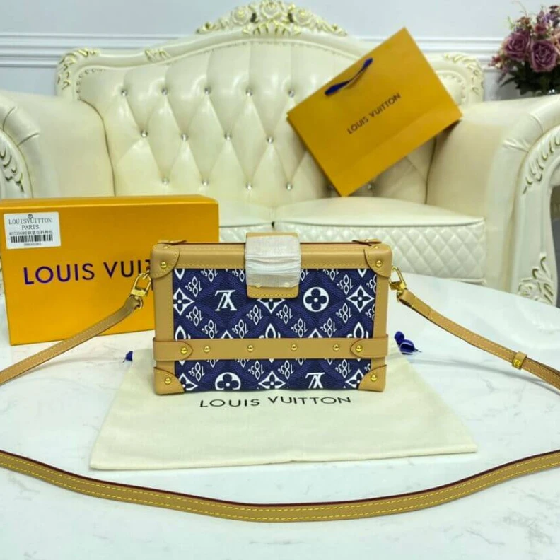 Mythick Slock Louis Vuitton Since 1854 Petite Malle Blue