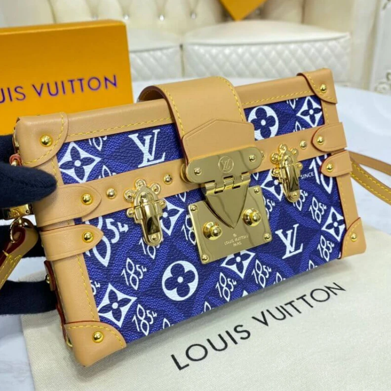 Mythick Slock Louis Vuitton Since 1854 Petite Malle Blue