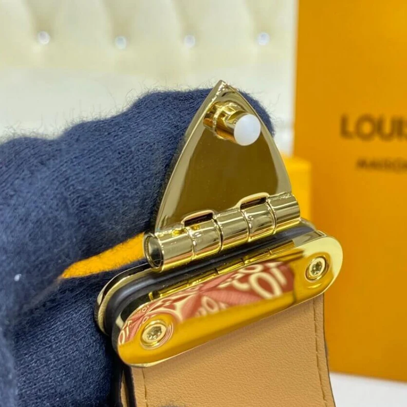 Top lv Sheepskin Louis Vuitton Since 1854 Petite Malle Red