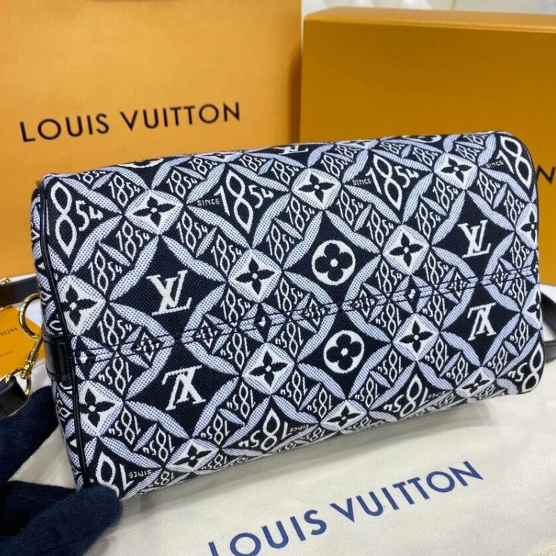 Mythick Strap dro Louis Vuitton Since 1854 Speedy Bandouliere 25 Black