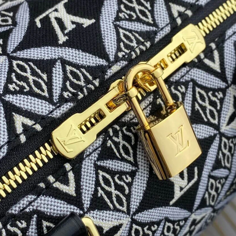 Mythick Strap dro Louis Vuitton Since 1854 Speedy Bandouliere 25 Black