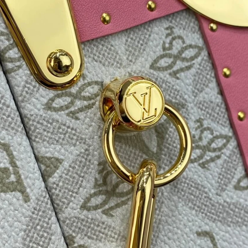Top lv Lining: R Louis Vuitton Since 1854 Valisette Tresor Pink