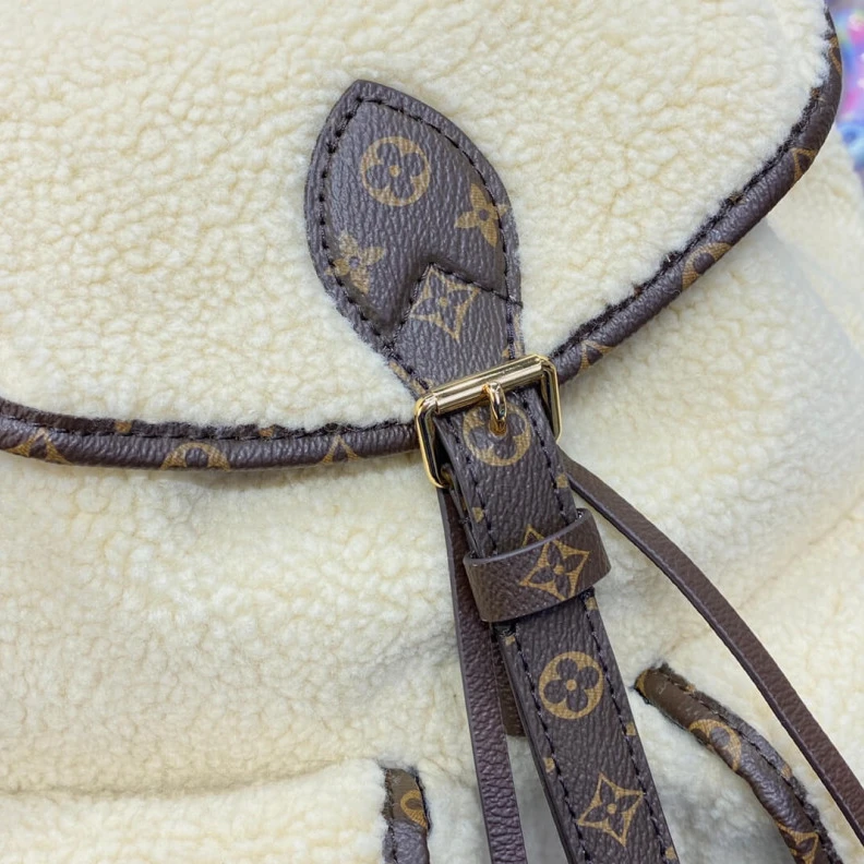 Mythick Monogramc Louis Vuitton Ski Shearling Backpack