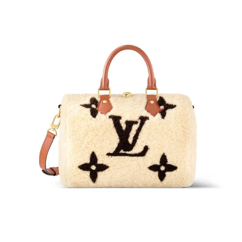 Strap dro Louis Vuitton Ski Shearling Speedy Bandouliere 25