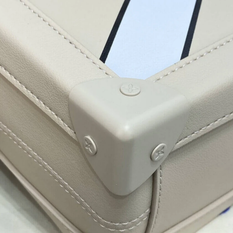 Replica bags lv Strap Dro Louis Vuitton Soft Trunk Briefcase Cream