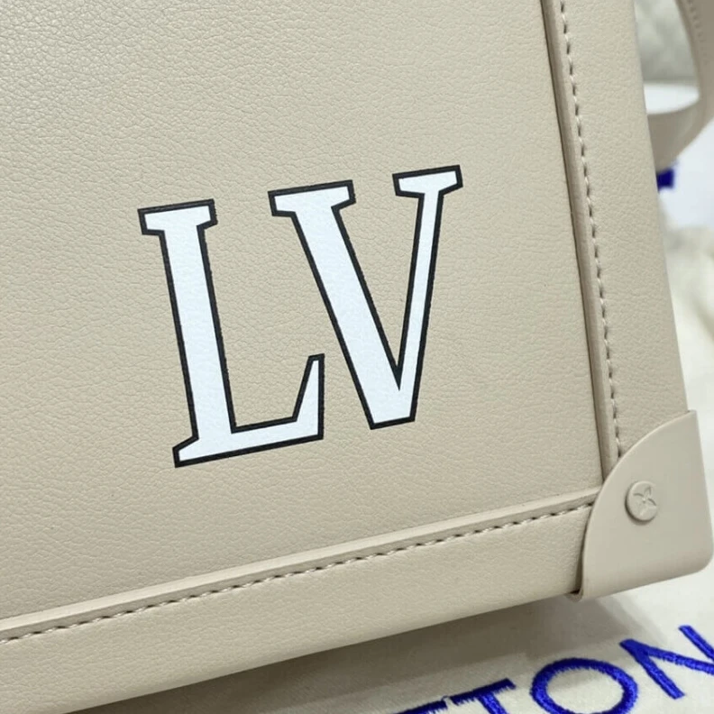 Replica bags lv Strap Dro Louis Vuitton Soft Trunk Briefcase Cream
