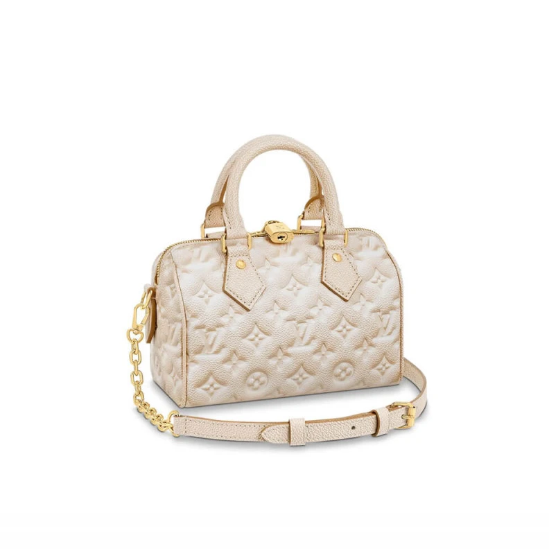 Removable Louis Vuitton Speedy Bandouliere 20 Pale Beige