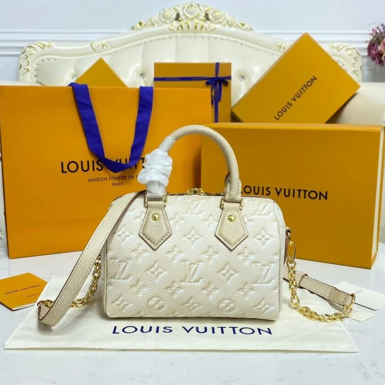 Lv belts replica Removable Louis Vuitton Speedy Bandouliere 20 Pale Beige