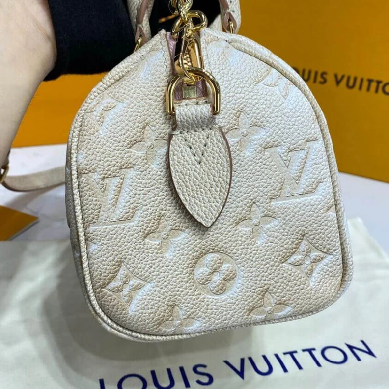 Lv belts replica Removable Louis Vuitton Speedy Bandouliere 20 Pale Beige