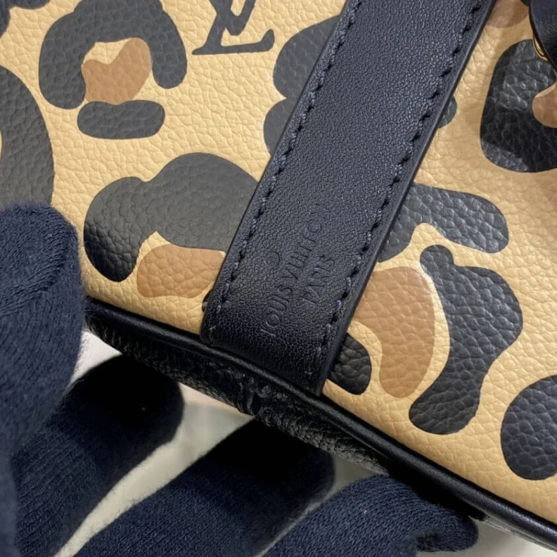 Replica bags lv Double zi Louis Vuitton Speedy Bandoulière 25 Black