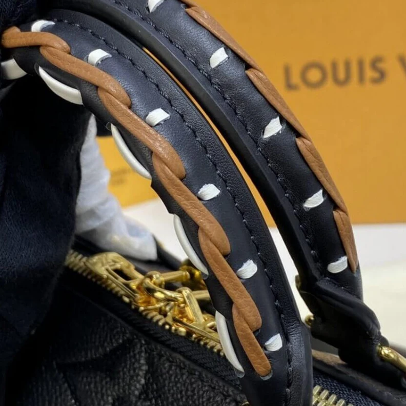 Replica bags lv Double zi Louis Vuitton Speedy Bandoulière 25 Black