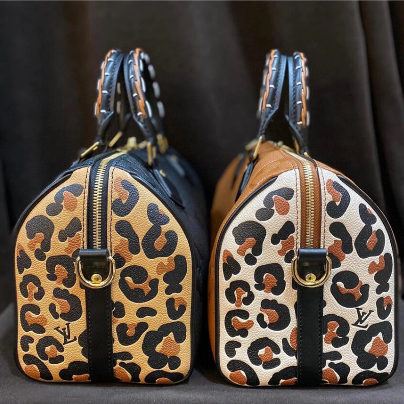 Replica bags lv Double zi Louis Vuitton Speedy Bandoulière 25 Black