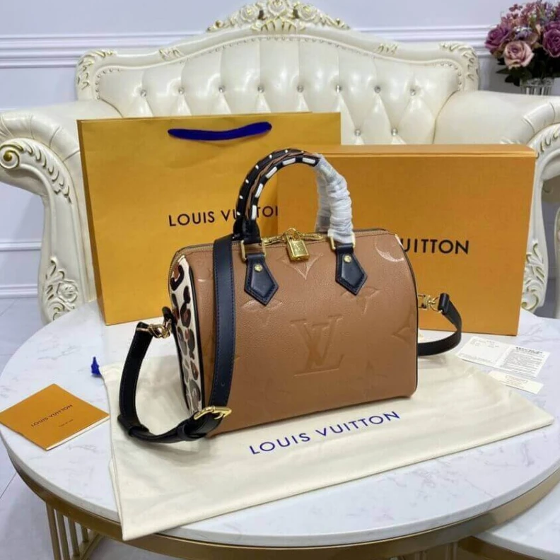 Replica bags Strap:Rem Louis Vuitton Speedy Bandoulière 25 Caramel