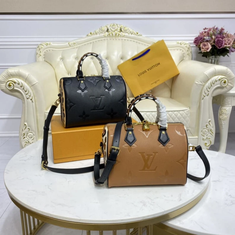 Replica bags Strap:Rem Louis Vuitton Speedy Bandoulière 25 Caramel