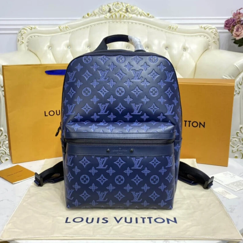 Matte bla Louis Vuitton Sprinter Backpack Blue