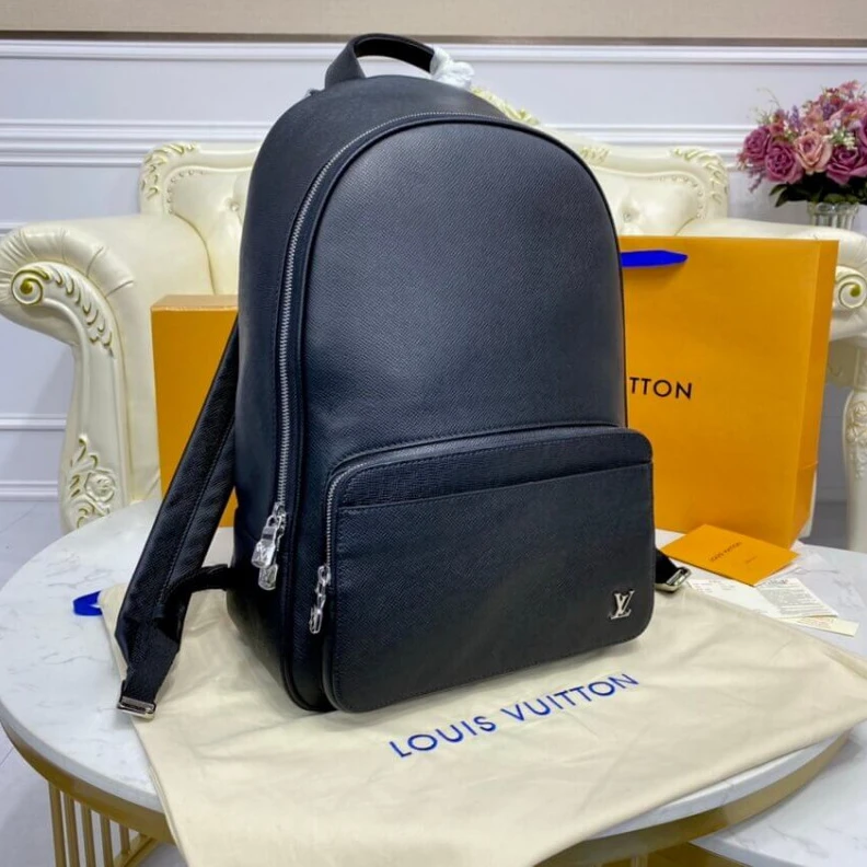 Replica bags Taiga cow Louis Vuitton Taiga Leather Alex Backpack