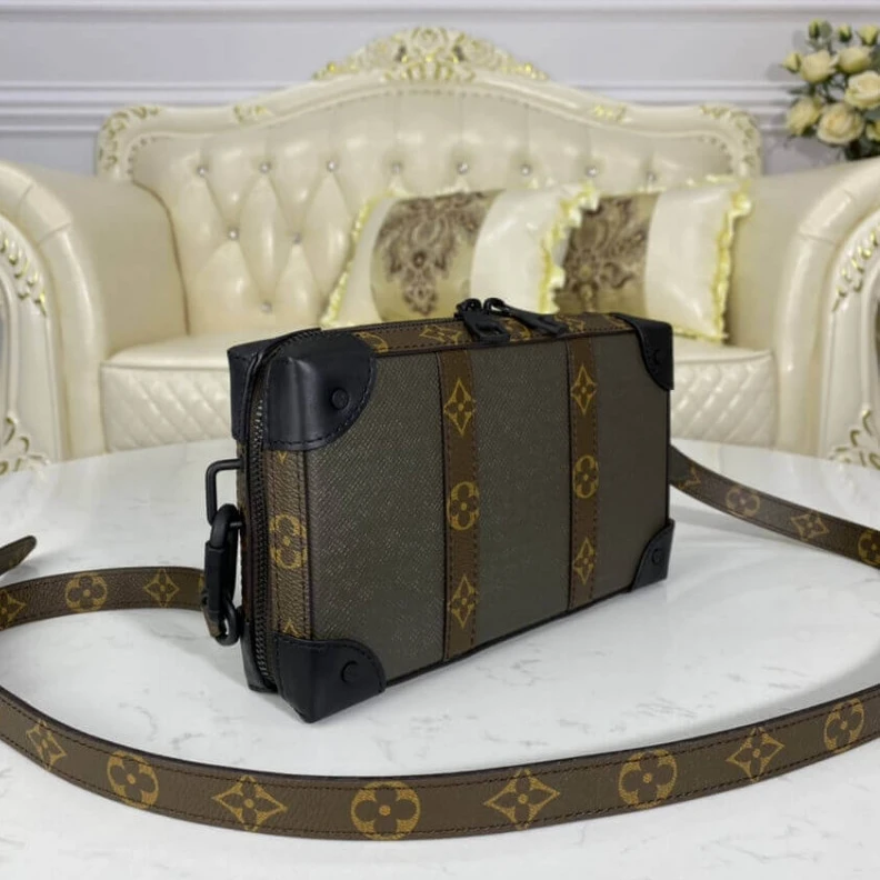 Lv belts replica Strap Dro Louis Vuitton Taiga Leather Soft Trunk Wallet