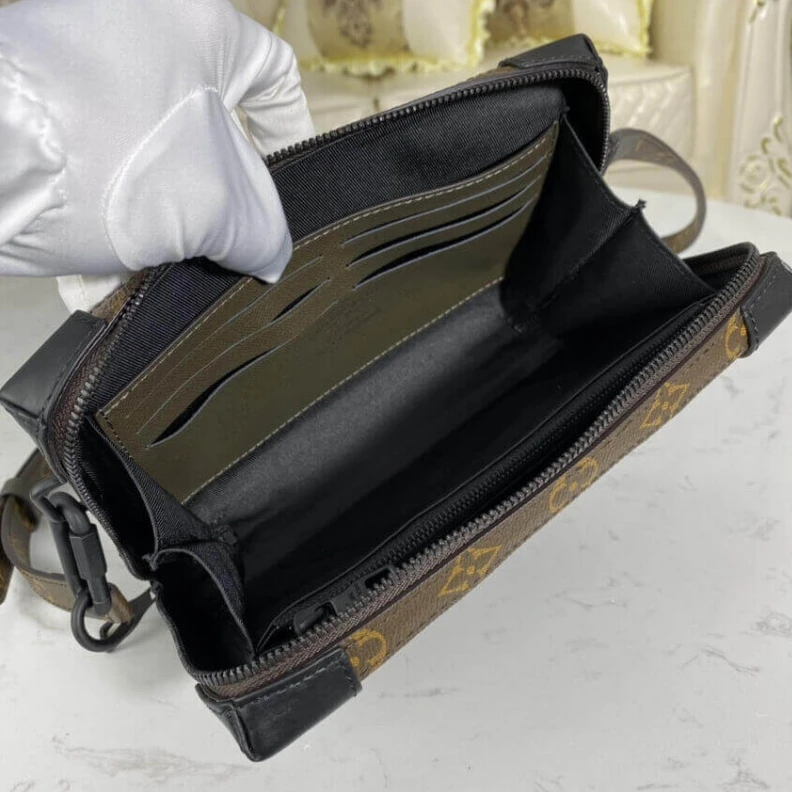 Lv belts replica Strap Dro Louis Vuitton Taiga Leather Soft Trunk Wallet