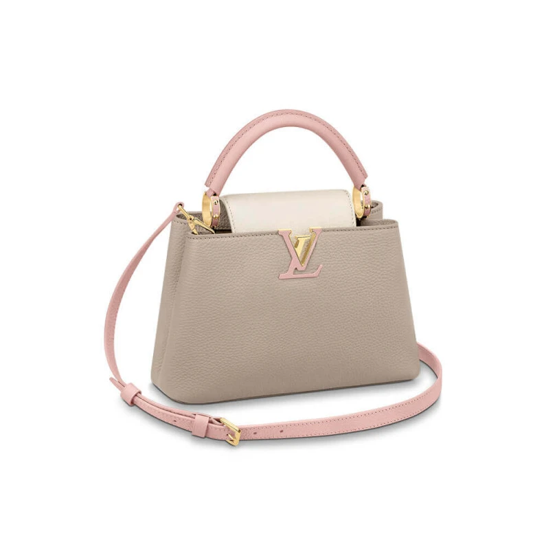 For Fall 2 Louis Vuitton Taurillon Leather Capucines BB Galet