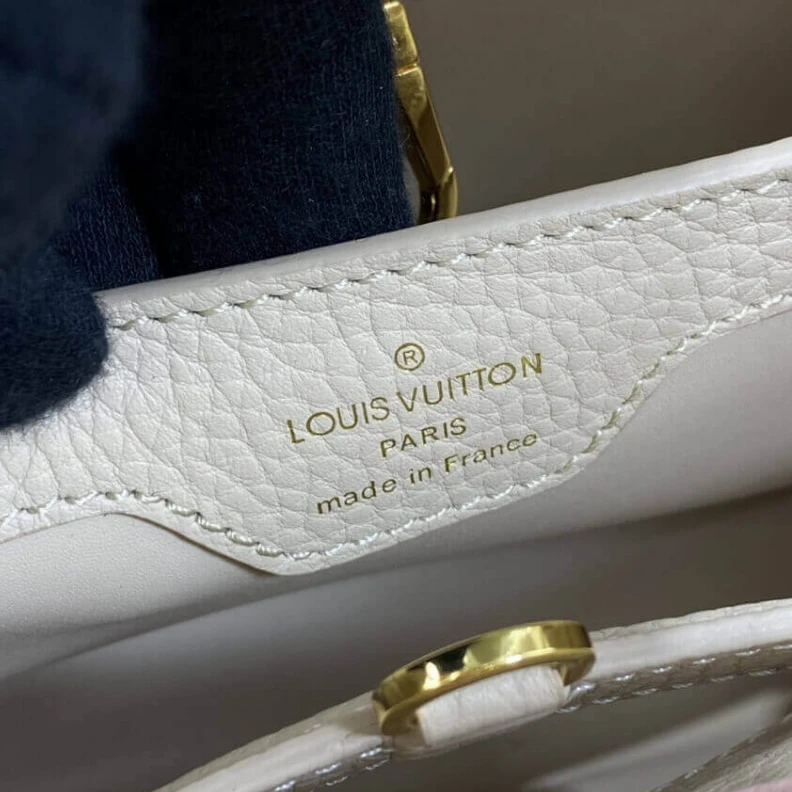 Replica bags lv For Fall 2 Louis Vuitton Taurillon Leather Capucines BB Galet