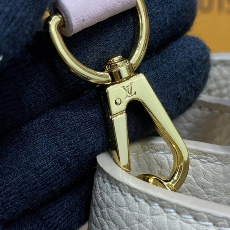 Replica bags lv For Fall 2 Louis Vuitton Taurillon Leather Capucines BB Galet