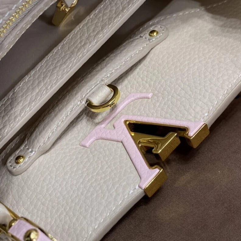 Replica bags lv For Fall 2 Louis Vuitton Taurillon Leather Capucines BB Galet