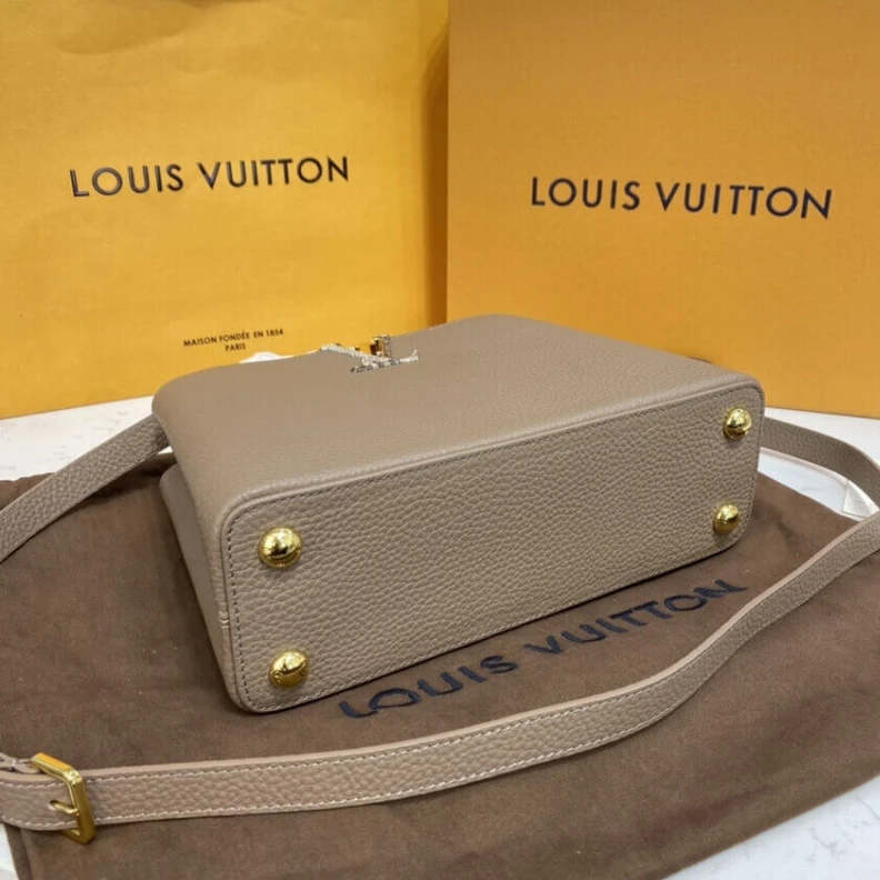 Replica bags Strap Dro Louis Vuitton Taurillon Leather and Python Capucines BB