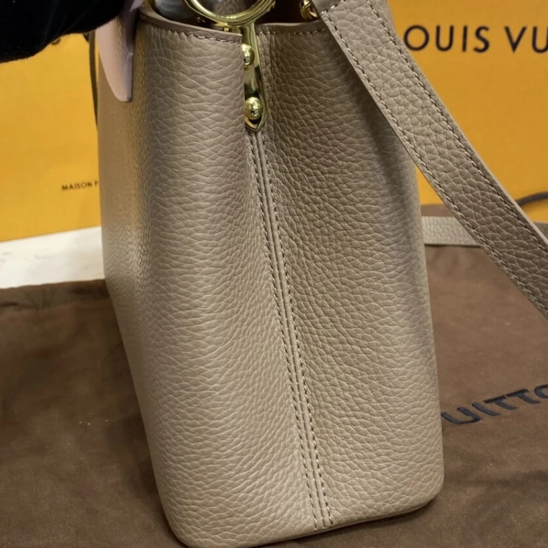 Replica bag Taurillon Louis Vuitton Taurillon Leather and Python Capucines MM