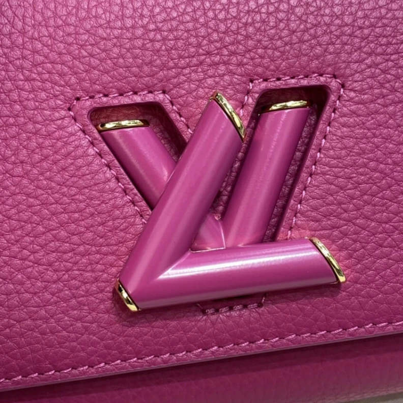 Strap:Rem Louis Vuitton Taurillon Leather and Smooth Calfskin Twist PM Rosy
