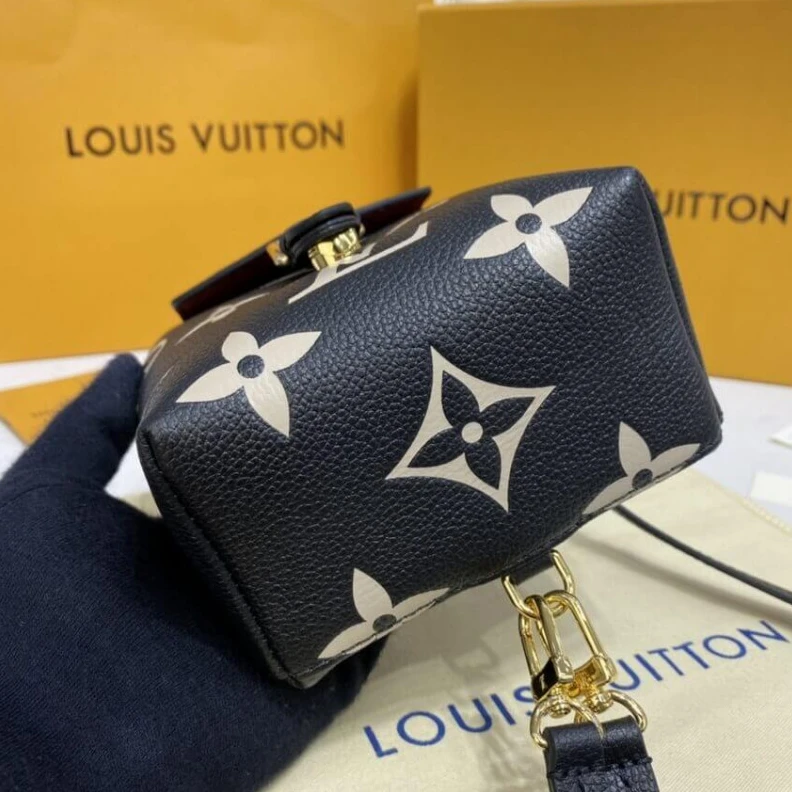 Replica bags Strap: Re Louis Vuitton Tiny Mini Backpack Black