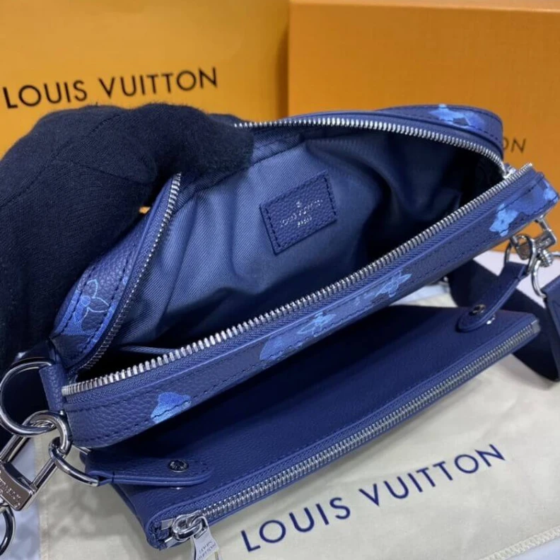 Mythick ru Textile l Louis Vuitton Trio Messenger Blue