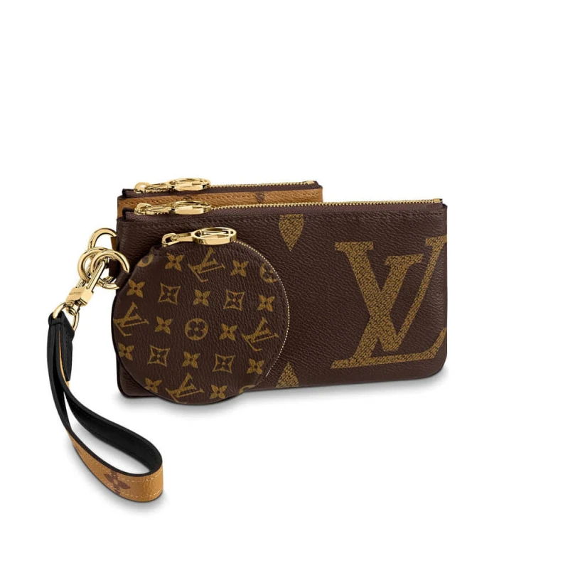 Cowhidele Louis Vuitton Trio Pouch