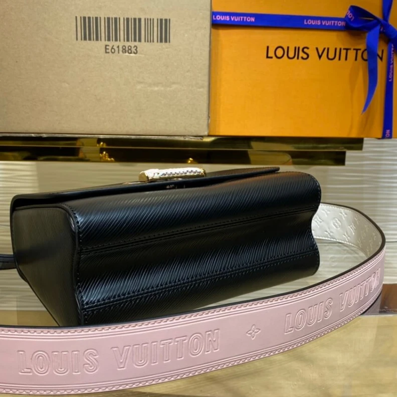 Lv belts replica 23 x 17 x Louis Vuitton Twist MM Black