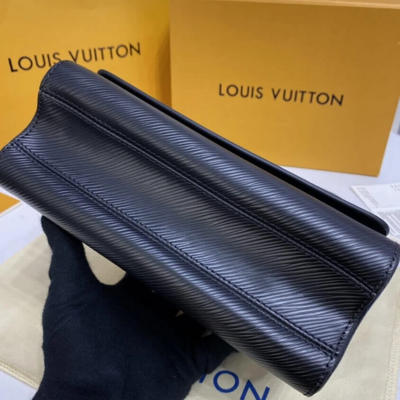 Lv belts replica Microfibe Louis Vuitton Twist MM Black