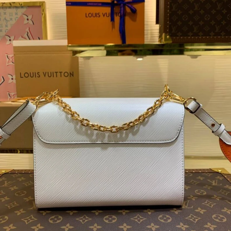 Mythick ru Microfibe Louis Vuitton Twist MM White