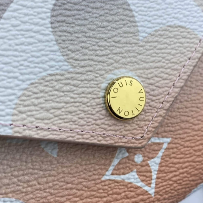 Mythick 6 credit Louis Vuitton Victorine Wallet Mist Gray