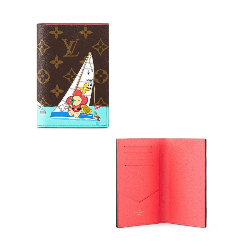 4 card sl Louis Vuitton Vivienne Sailing Passport Cover