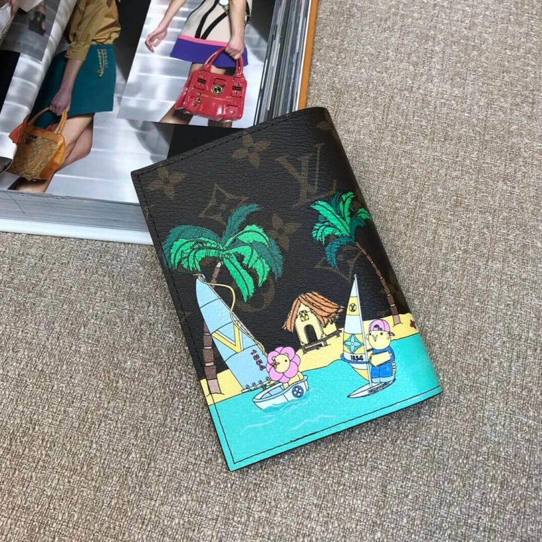Replica bags lv 4 card sl Louis Vuitton Vivienne Sailing Passport Cover