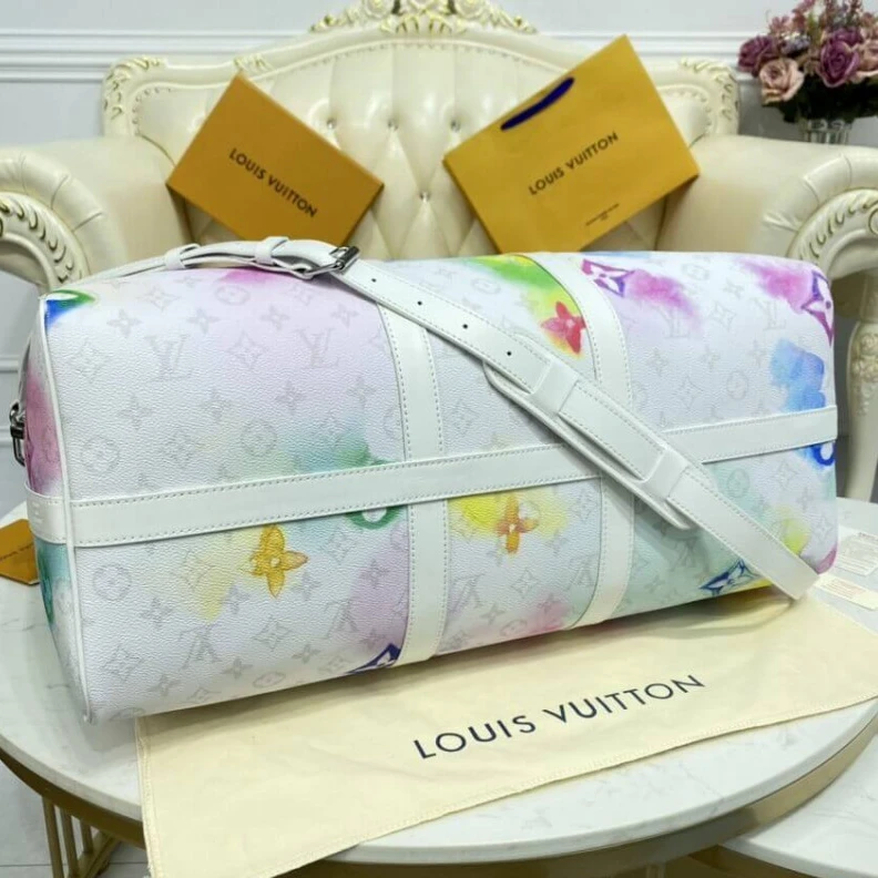 Top lv Strap Dro Louis Vuitton Watercolor Keepall Bandouliere 50