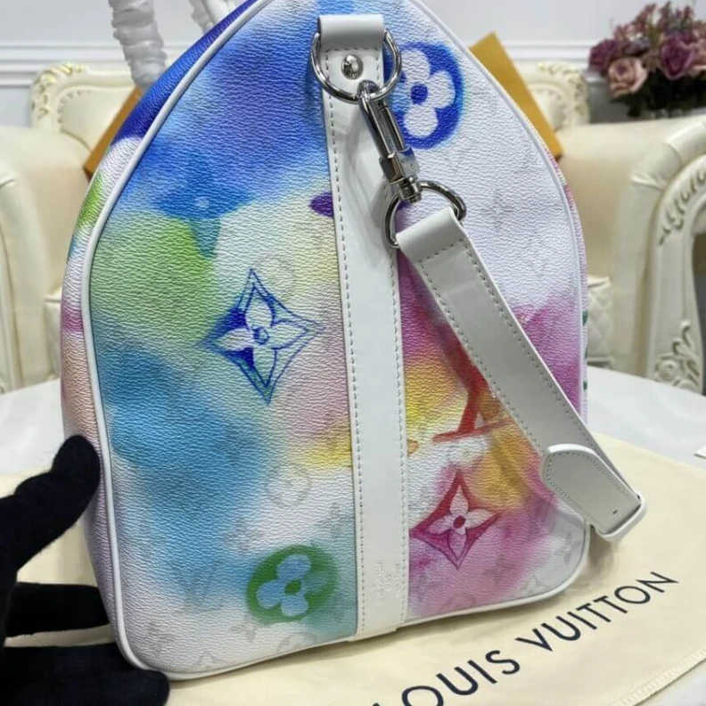 Top lv Strap Dro Louis Vuitton Watercolor Keepall Bandouliere 50