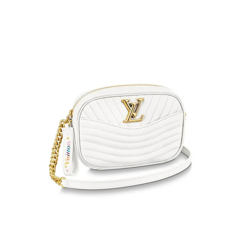 Smooth ca Louis Vuitton White New Wave Camera Bag