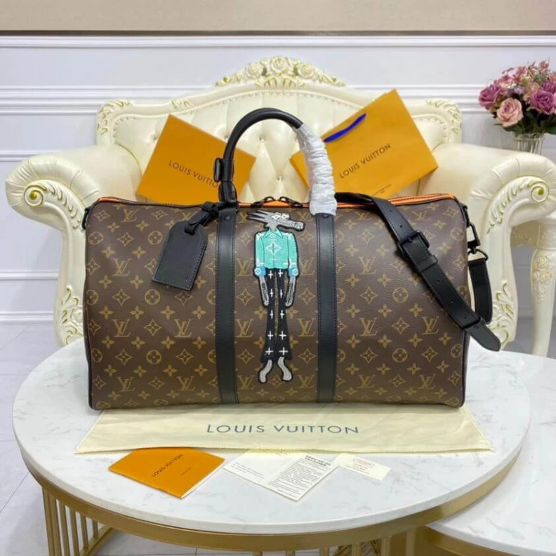 Lv belts replica Inside zi Louis Vuitton X Virgil Abloh Keepall Bandouliere 50 M45616